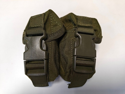 Подсумок гранатный двойной на фастексах. Олива
