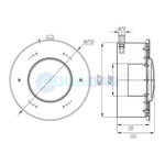 ПС.54.1/1 Прожектор светодиодный, 54Вт плёнка AISI-316, цветной