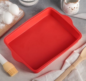 Форма для выпечки силиконовая "Прямоугольник" 30х22х4 см
