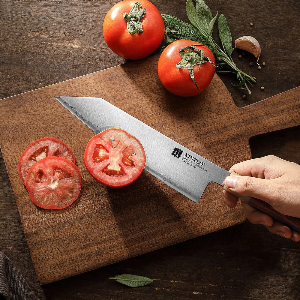 Кухонный нож Xinzuo X05Z Bunka нож 8,3 дюймов клинок ZDP189 рукоять железное дерево и кость, длина лезвия 21 см