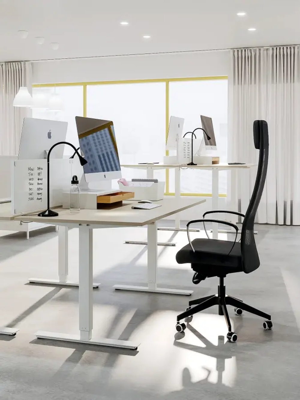 Каркас стола - IKEA TROTTEN, 120/70x160/120см, белый, ТРОТТЕН ИКЕА