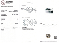 Лабораторно-выращенный бриллиант Кр-57 9.45-9.47 мм D/VS1 3.17 ct