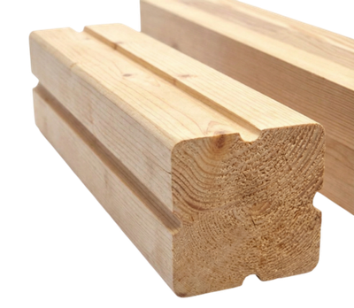 Брус клееный "бабочка" 100х100