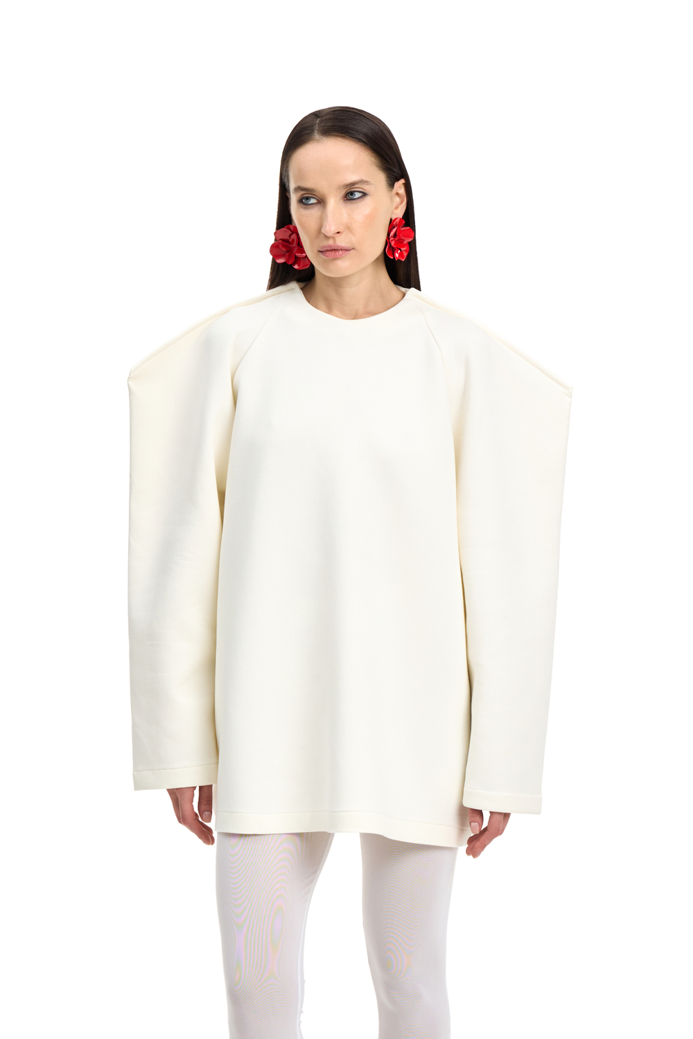 Свитшот с баской BAD GIRL Milk