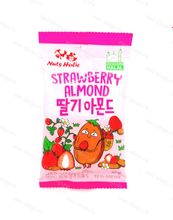 Миндаль в глазури со вкусом клубники Strawberry Almond, 30 гр.