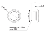 Фонарь габаритный Fristom FT-074 Z LED Желтый