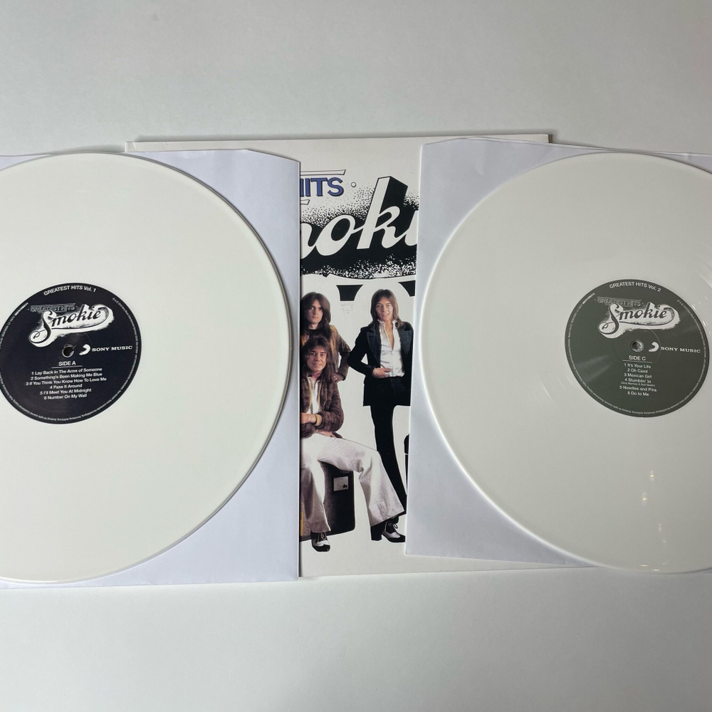 Винтажная виниловая пластинка LP Smokie Greatest Hits Vol.1 and Vol.2 (Germany 2016) (Белый Винил) Stumblin' In