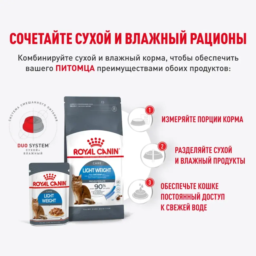 Royal canin light weight care 85 г пауч соус влажный корм для кошек старше 1-го года, склонных к полноте