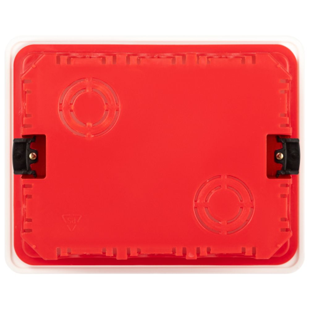 Распаячная коробка ЭРА KRP-120-92-45 скрытой установки красно-белая 120х92х45мм для полых стен саморезы крышка IP20