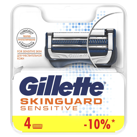 Сменные касеты Gillette Skinguard 4 шт