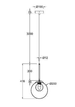 Подвесной светильник Maytoni Basic form MOD521PL-01G3