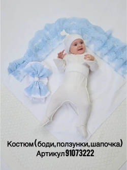 Конверт на выписку для новорожденных летний