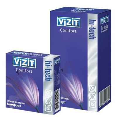 Презервативы VIZIT Hi-tech COMFORT комфорт, 3 шт