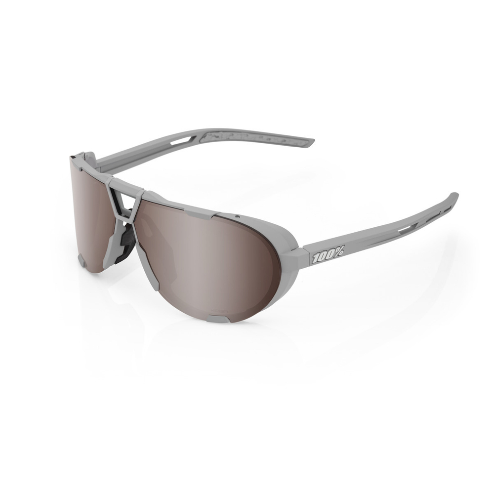 Спортивные очки 100% Westcraft / Soft Tact Stone Grey / HiPER Crimson Silver Mirror Lens