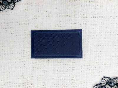 Термоаппликация, р. 6,2х3,8 см, тёмно-синий