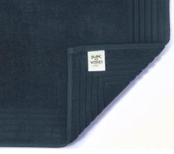 Коврик для ванной 50x90 Blanc des Vosges Uni Bleu Corinthe темно-синий