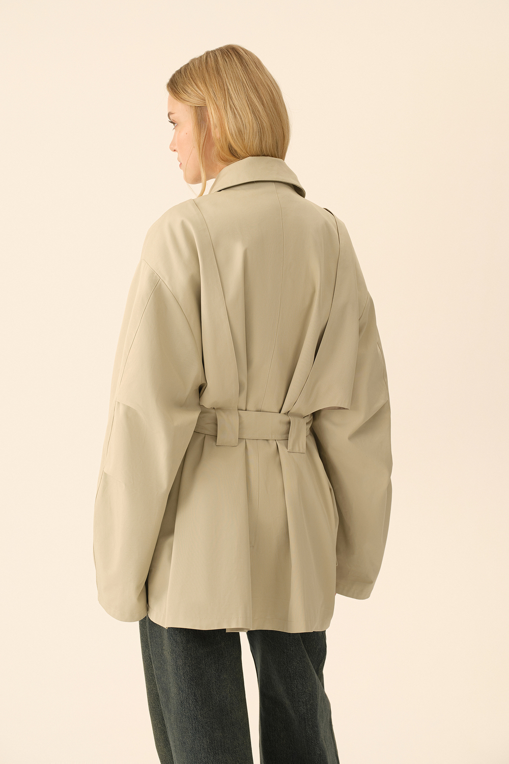 Укороченный тренч (((The Love Letter))), серый