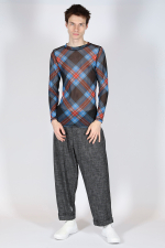 CHARLES JEFFREY LOVERBOY ЛОНГСЛИВ ПРИНТ TARTAN