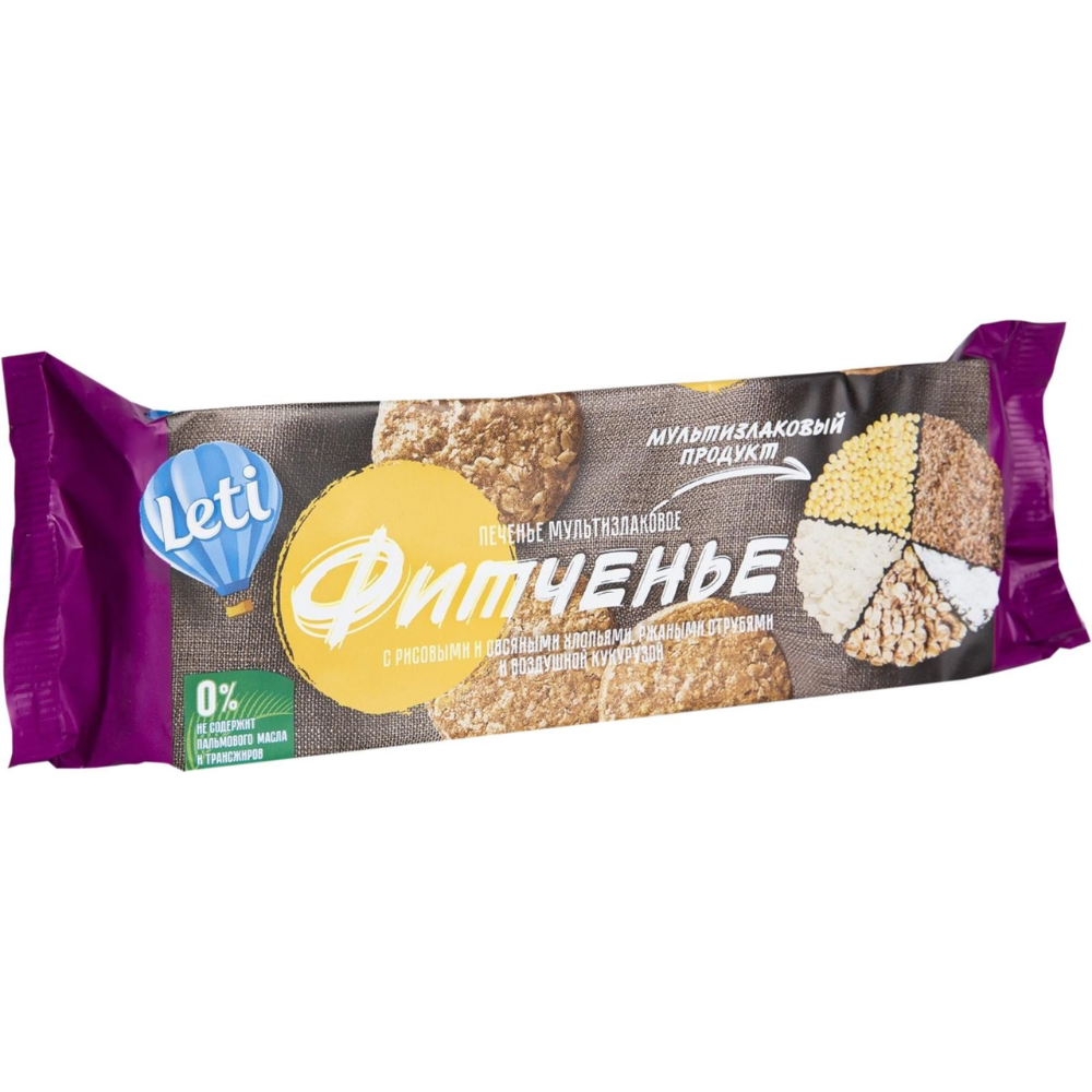 Печенье Фитченье Leti мультизлаковое 150 гр