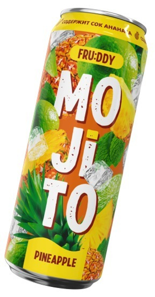 Напиток б/а Fruddy Мохито Ананас 450мл