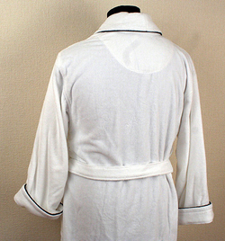 Халат Vossen Dean white Австрия вид сзади