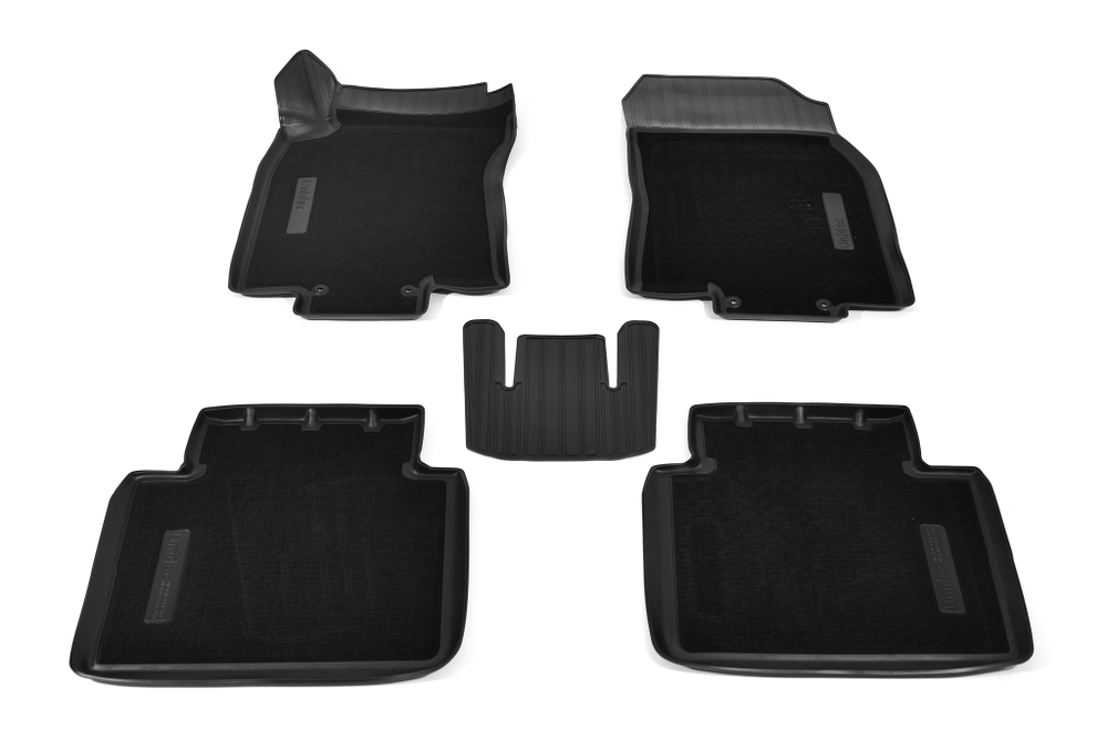 Ковры в салон Norplast/Unidec для Nissan X-Trail в кузове T32 (2015-), Черный, арт.NPA11-C61-812-CM
