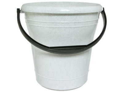 Ведро 12л пластиковое, цвет микс