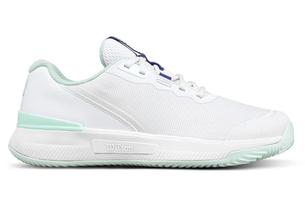 Женские теннисные кроссовки Wilson Intrigue Pro Clay - white/bay/skipper blue