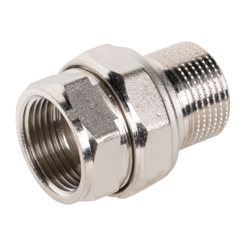 Соединение разъемное прямое (американка) LD DN20 вн-нр, латунь никелированная (с биркой)