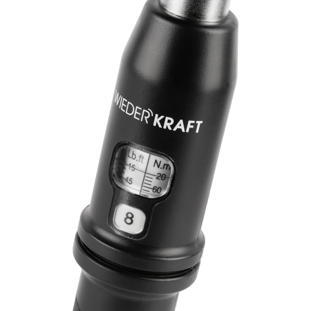 WDK-NX20210 Динамометрический ключ 20-210 Нм, трещотка с проходным приводным квадратом 1/2"