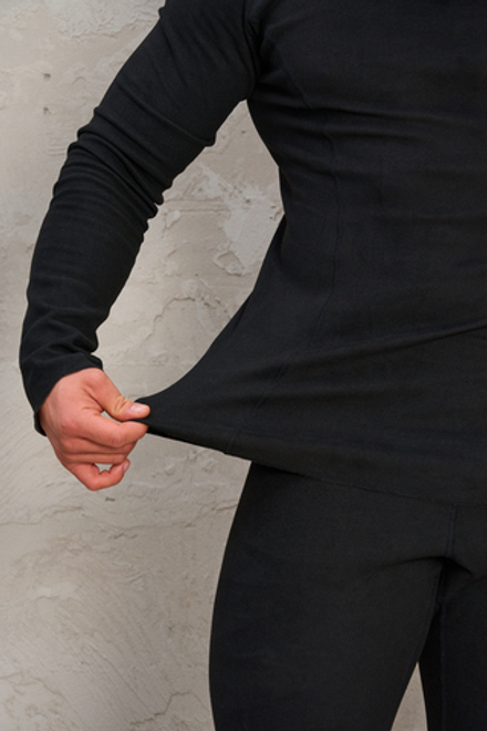 Комплект термобелья мужского двухсторонего ТМ LEGENDA черное/серый камуфляж