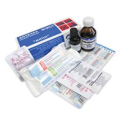 Аптечка первой помощи "МИНИ" для индивидуального пользования (футляр-коробка из пластика) 
, арт. 1077