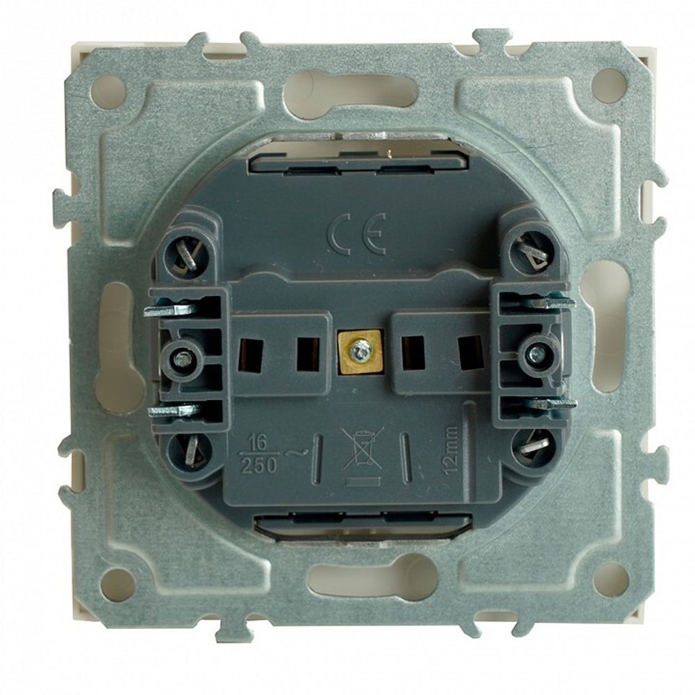 Розетка без заземления и со шторкой, без рамки Stekker Эмили 49876