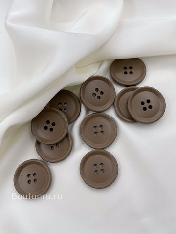 Пуговицы на прокол16 коричневые
