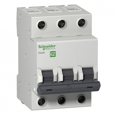 Автоматический выключатель Schneider Electric EASY 9 3П 10А B 4,5кА 400В (автомат электрический) EZ9F14310