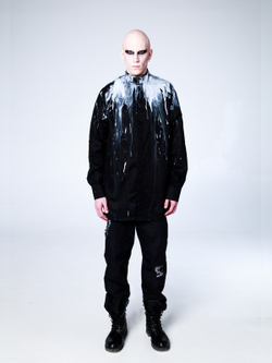 Рубашка "Черномор" с окрашиванием. Черно-белая