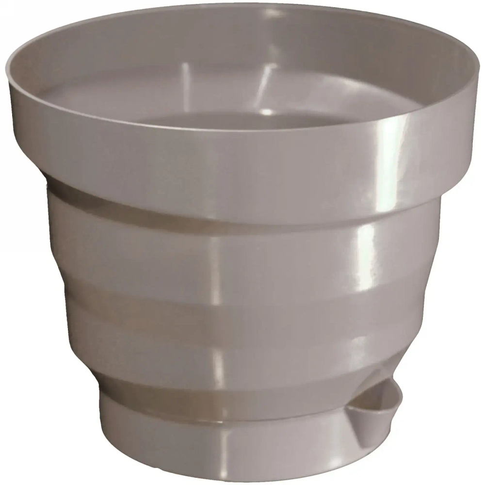 Горшок для цветов пластиковый 3л d-20см «Акцент» мокко