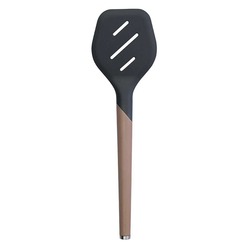 Лопатка с прорезями smartchef, 32 см, капучино-графит