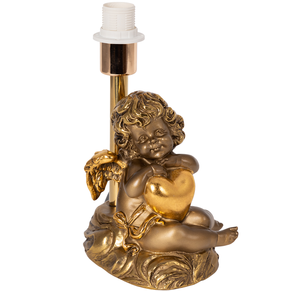 Настольная лампа Сердце Купидона Бронза Роза