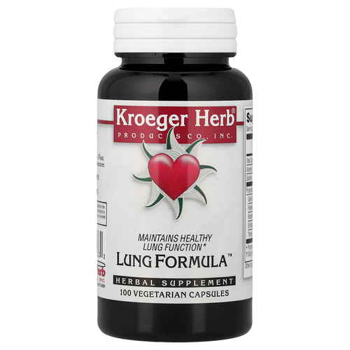 Kroeger Herb Co, Lung Formula™, 100 вегетарианских капсул