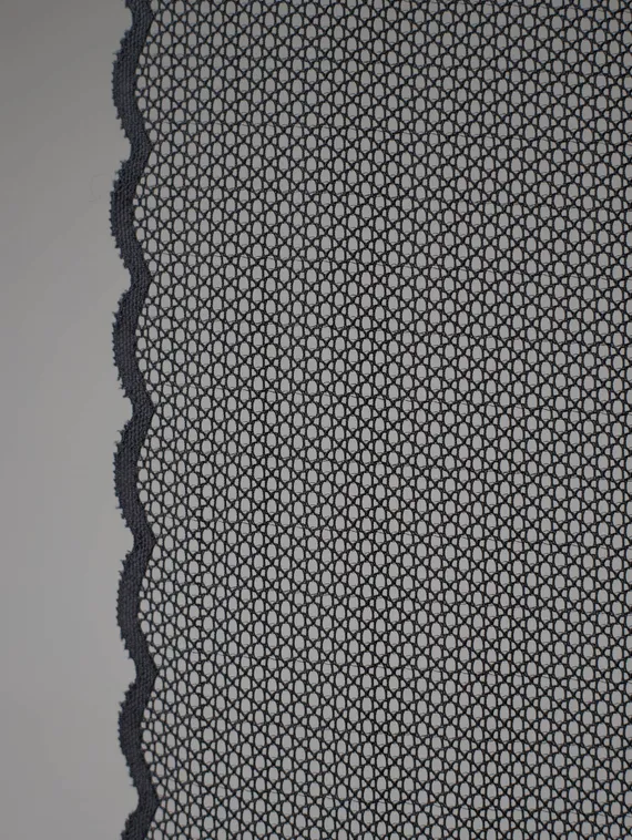 03-188 ОПТ Кружево эластичное 22 см, черный 170