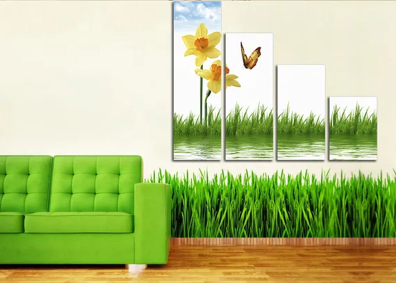 Модульная картина "Летние бабочки"