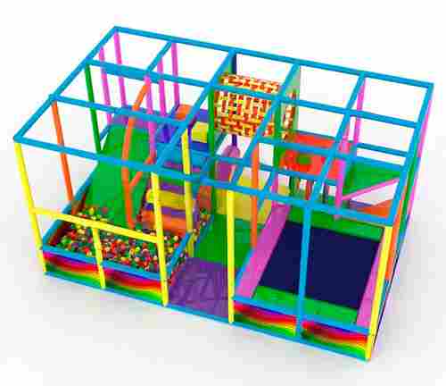 Детский игровой лабиринт с крышей «Палитра радости» 6,15×3,69×3,2 м