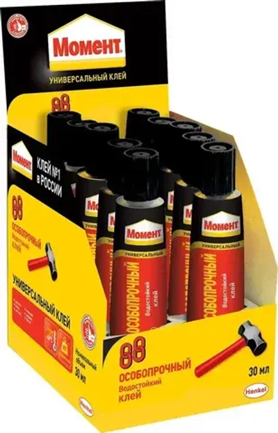 Клей универсальный контактный Момент 88 125 мл. в шоу-боксе