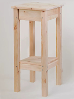 Консоль с ящиком, стеллаж напольный, подставка для цветов, прикроватная подставка, натуральная отделка