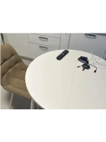 Стол кухонный обеденный круглый раздвижной 90х90х75,5 см