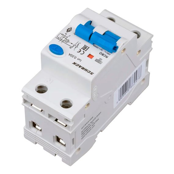 Дифавтомат Schrack Technik 1P+N C 6A 30mA тип A 10kA AK617606-- (АВДТ)