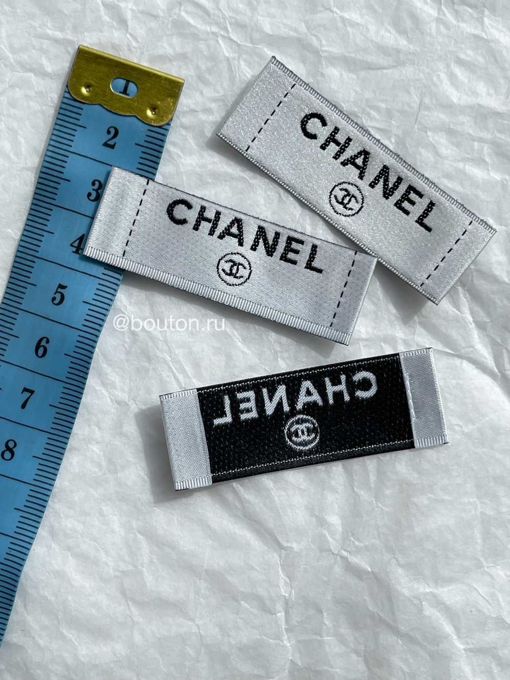 Бирка Шан. Белая 17x50 мм