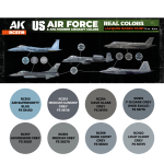 Набор красок AK Interactive Real Colors - US Air Force & ANG Modern Aircraft