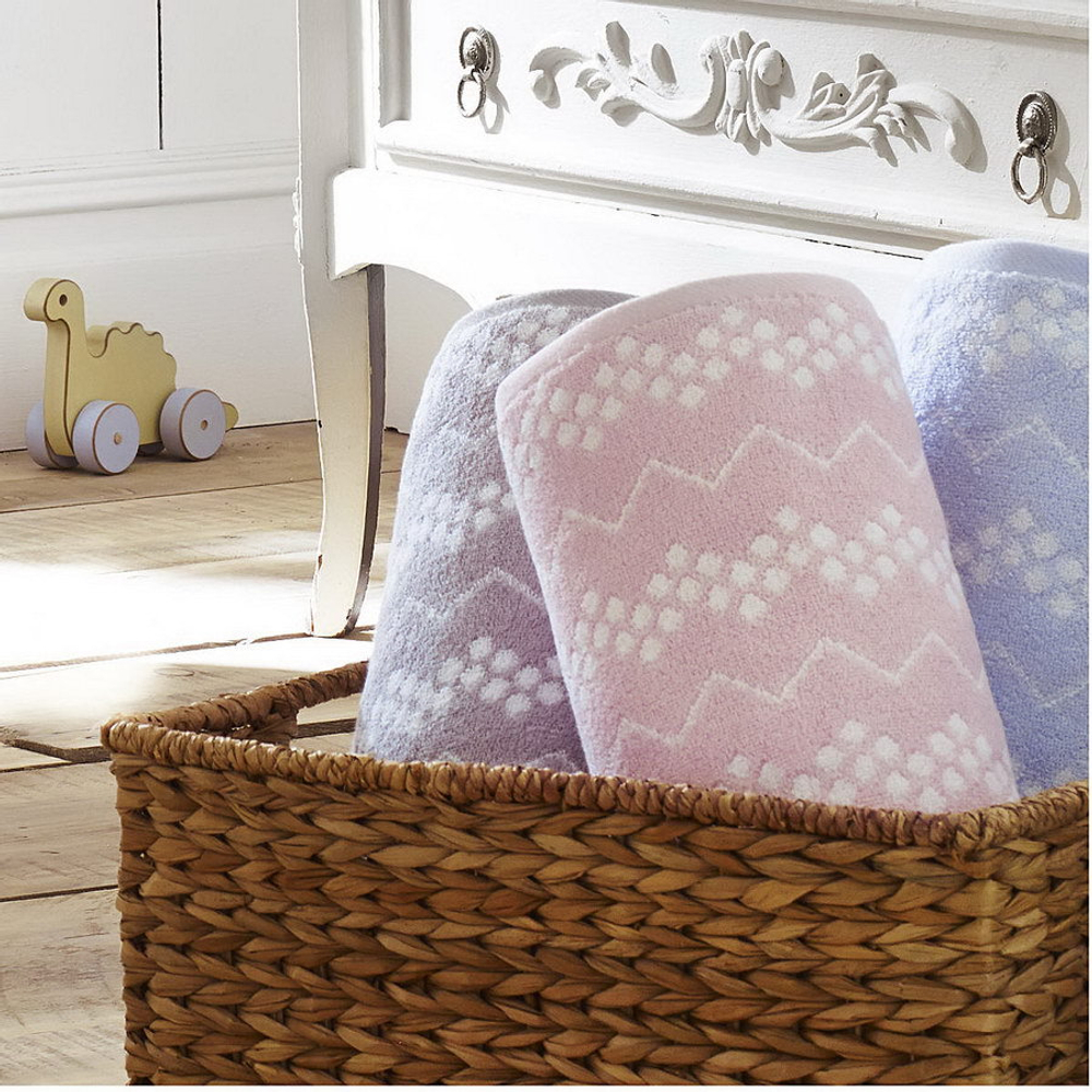 Полотенце 46x30 Kassatex Wavy Whisper Blue США-Китай